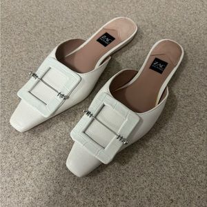 Zac Zac Posen White Valerie Mule Size 6.5